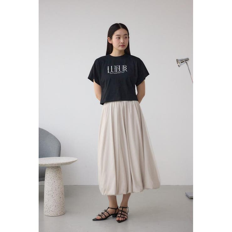 チュールレイヤードバルーンスカート | AZUL BY MOUSSY | 詳細画像3 