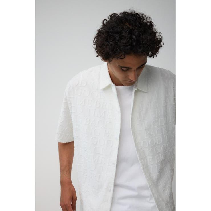 総柄パイルジャガードシャツ | AZUL BY MOUSSY | 詳細画像1 