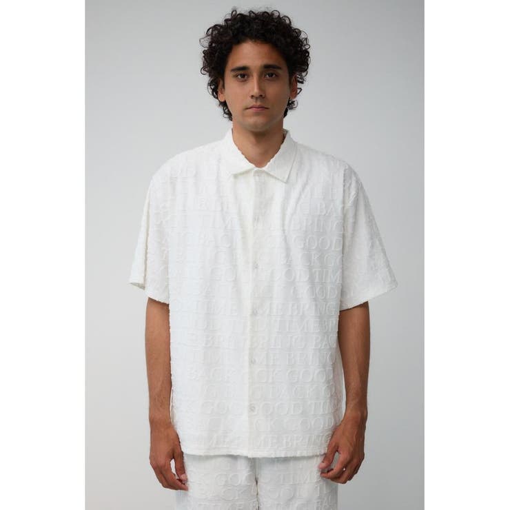 総柄パイルジャガードシャツ | AZUL BY MOUSSY | 詳細画像4 