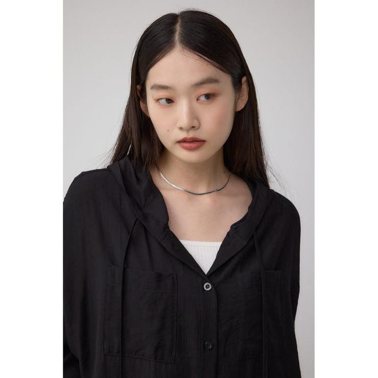 フード付きボタンシャツ | AZUL BY MOUSSY | 詳細画像13 
