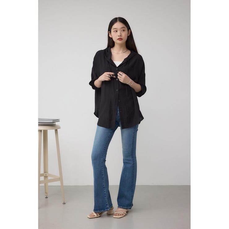 フード付きボタンシャツ | AZUL BY MOUSSY | 詳細画像15 