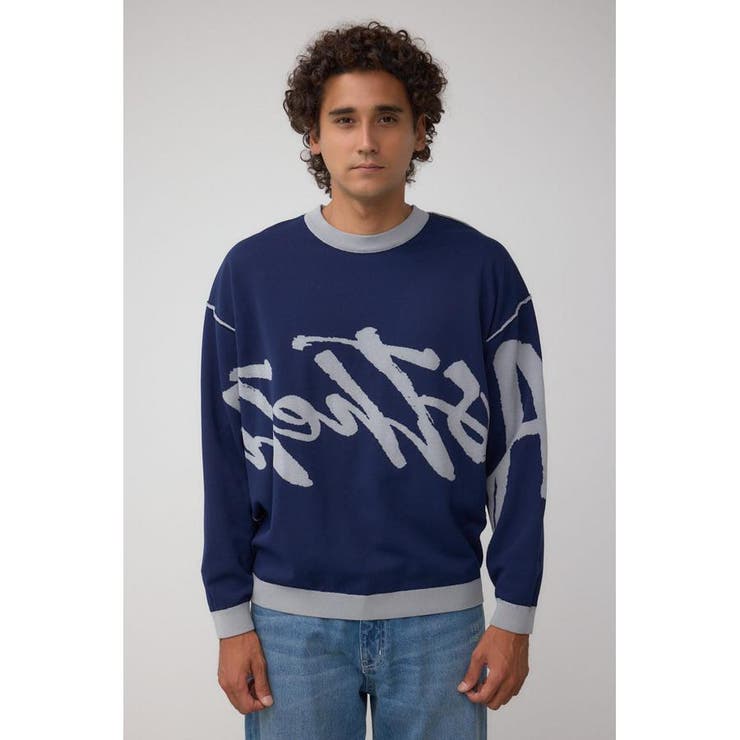 リバーシブル総柄グラフィックニット | AZUL BY MOUSSY | 詳細画像28 