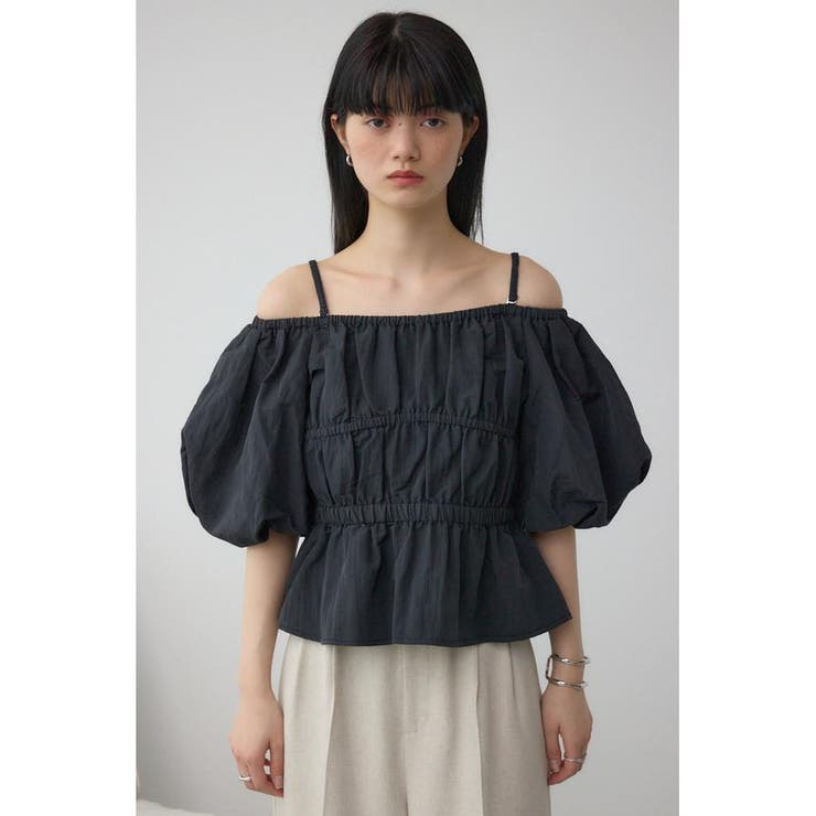 パフショルダー2WAYブラウス | AZUL BY MOUSSY | 詳細画像17 