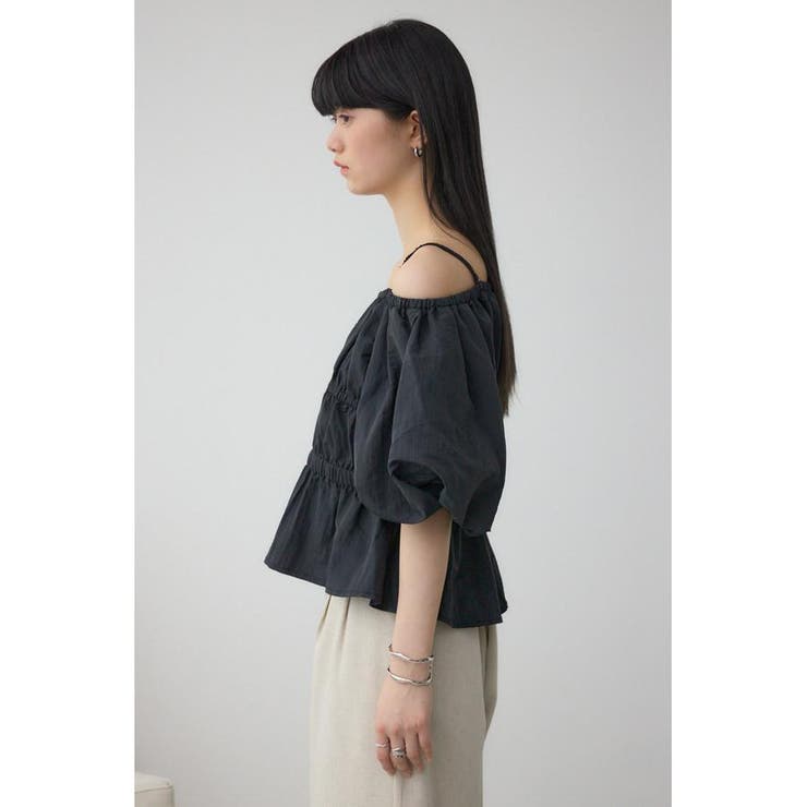 パフショルダー2WAYブラウス | AZUL BY MOUSSY | 詳細画像18 