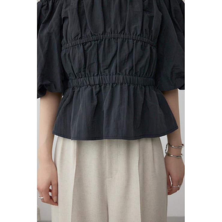 パフショルダー2WAYブラウス | AZUL BY MOUSSY | 詳細画像24 