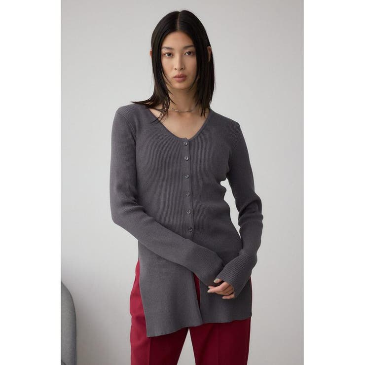 Vネックリブニットカーディガン | AZUL BY MOUSSY | 詳細画像24 
