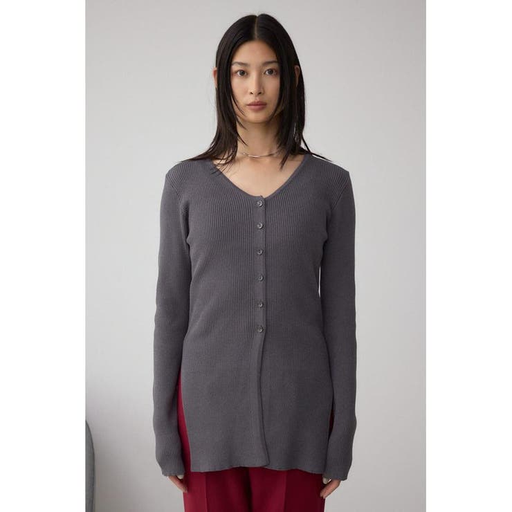 Vネックリブニットカーディガン | AZUL BY MOUSSY | 詳細画像26 