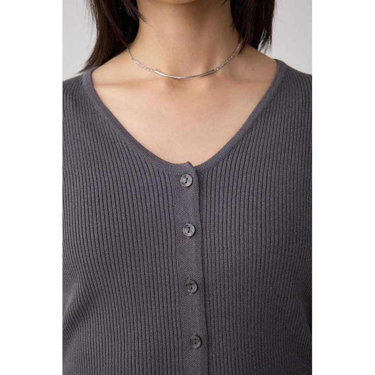 Vネックリブニットカーディガン | AZUL BY MOUSSY | 詳細画像29 