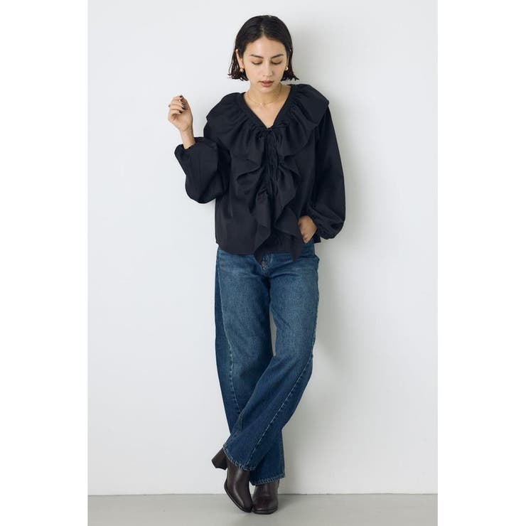 レースアップラッフルブラウス | AZUL BY MOUSSY | 詳細画像11 