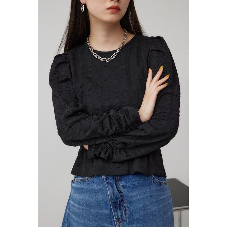 BLK | フクレジャガードトップス | AZUL BY MOUSSY