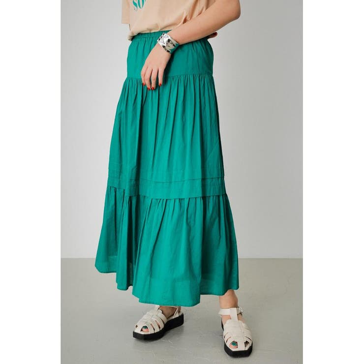 GRN | COTTON TIERED SKIRT | AZUL BY MOUSSY