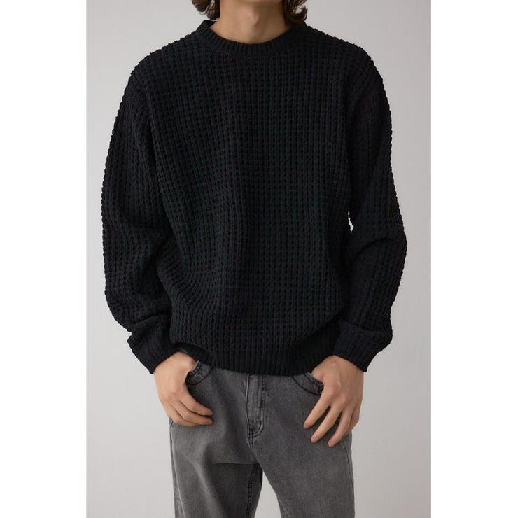 ワッフル編みマットモールニット | AZUL BY MOUSSY | 詳細画像12 