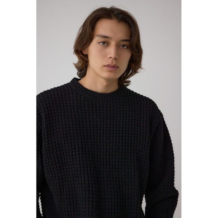 ワッフル編みマットモールニット | AZUL BY MOUSSY | 詳細画像13 