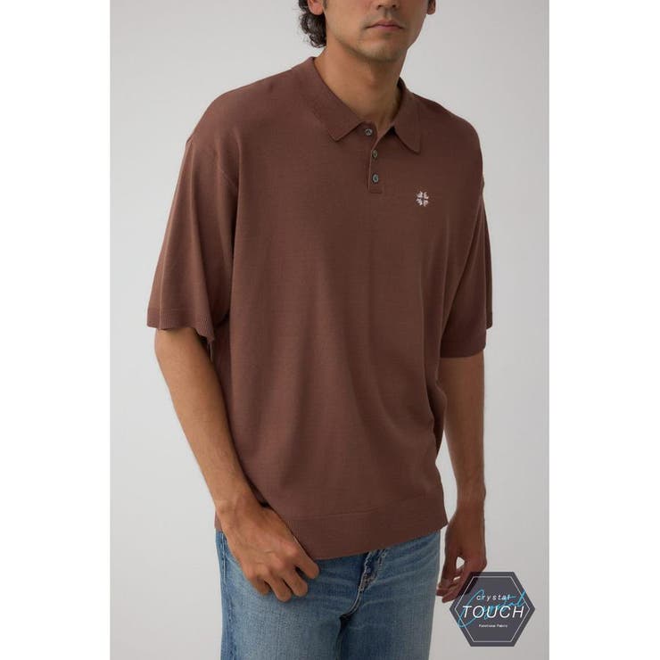 C/Tワンポイントニットポロシャツ | AZUL BY MOUSSY | 詳細画像22 