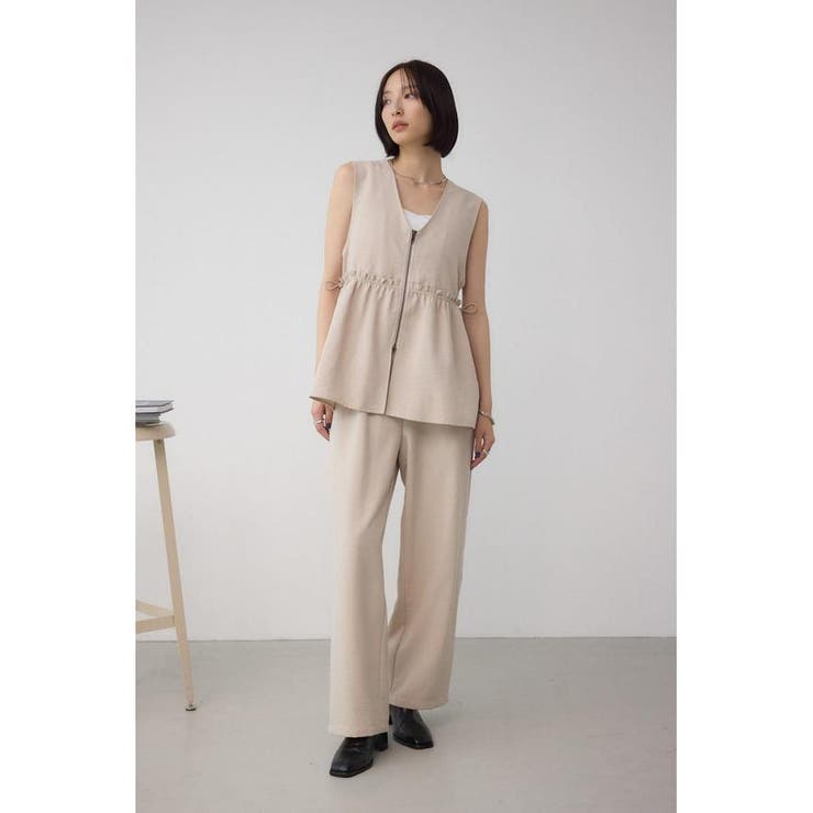 ジップペプラムサイドドロストベスト | AZUL BY MOUSSY | 詳細画像24 