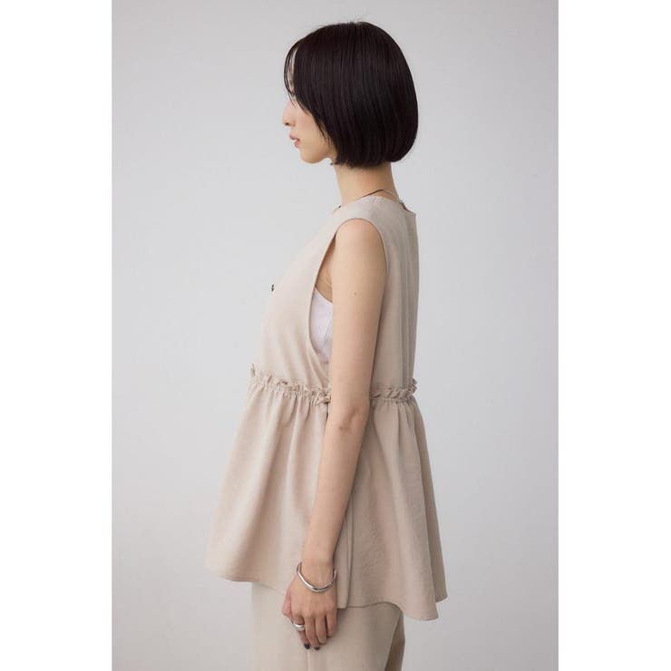 ジップペプラムサイドドロストベスト | AZUL BY MOUSSY | 詳細画像26 