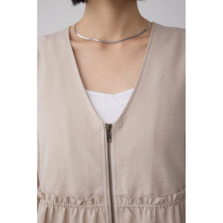 ジップペプラムサイドドロストベスト | AZUL BY MOUSSY | 詳細画像28 