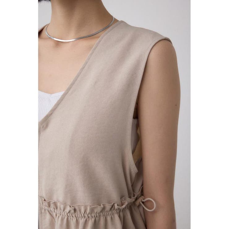 ジップペプラムサイドドロストベスト | AZUL BY MOUSSY | 詳細画像29 