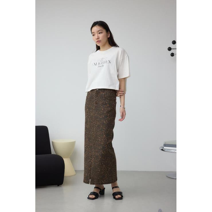 AZUL DENIM レオパードハイウエストスカート | AZUL BY MOUSSY | 詳細画像3 