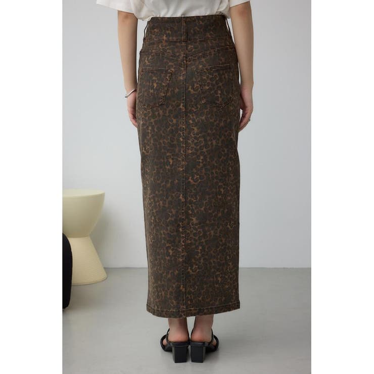 AZUL DENIM レオパードハイウエストスカート | AZUL BY MOUSSY | 詳細画像7 