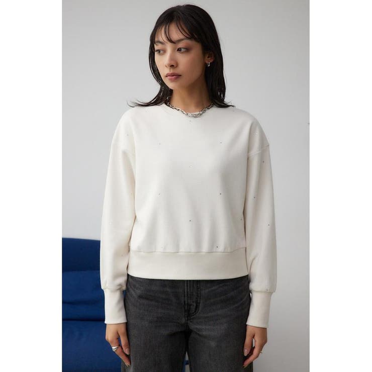 ラインストーンウラケトップス | AZUL BY MOUSSY | 詳細画像4 