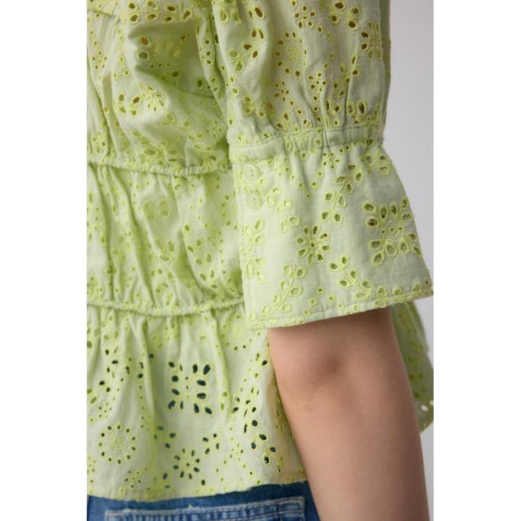 コットンレースパフショルダーブラウス | AZUL BY MOUSSY | 詳細画像29 