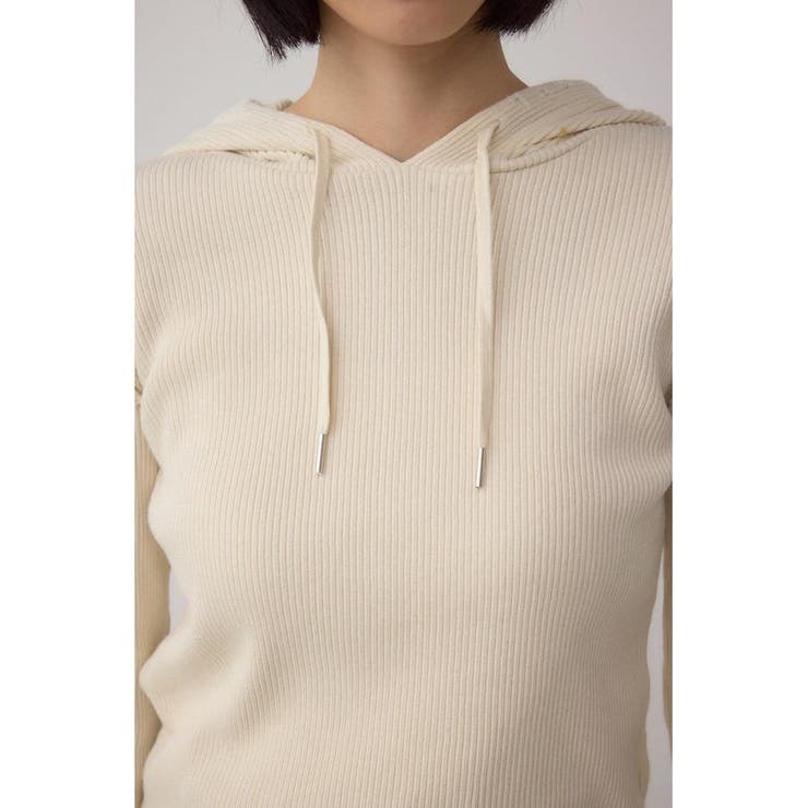 ダメージフーディーリブトップス | AZUL BY MOUSSY | 詳細画像7 