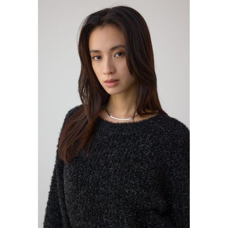 ラメシャギーニットトップス | AZUL BY MOUSSY | 詳細画像1 