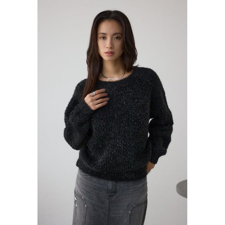 ラメシャギーニットトップス | AZUL BY MOUSSY | 詳細画像2 