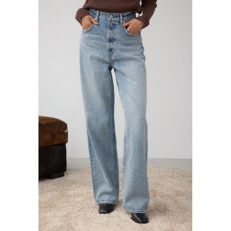 AZUL DENIM ラインストーンワイドデニム | AZUL BY MOUSSY | 詳細画像1 