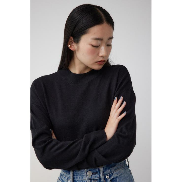 ヌーディーハイネックニットトップス | AZUL BY MOUSSY | 詳細画像2 