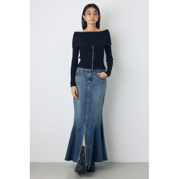 AZUL DENIM マーメイドスカート | AZUL BY MOUSSY | 詳細画像4 