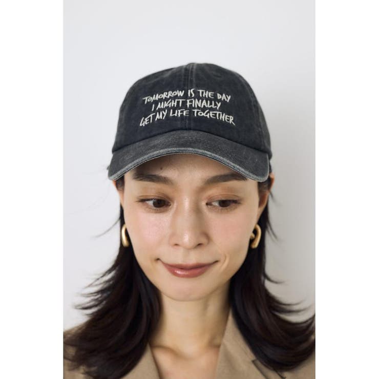 ウォッシュ加工フロントメッセージキャップ | AZUL BY MOUSSY | 詳細画像2 
