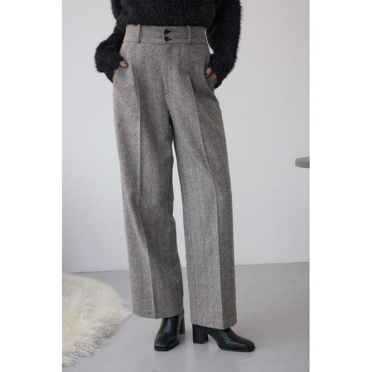 ヘリンボーンワイドパンツ | AZUL BY MOUSSY | 詳細画像1 