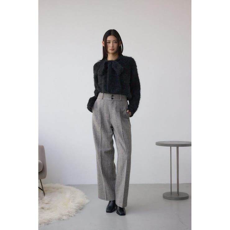 ヘリンボーンワイドパンツ | AZUL BY MOUSSY | 詳細画像4 