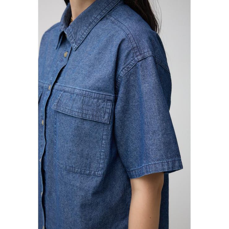 シャンブレーオーバーシャツ | AZUL BY MOUSSY | 詳細画像18