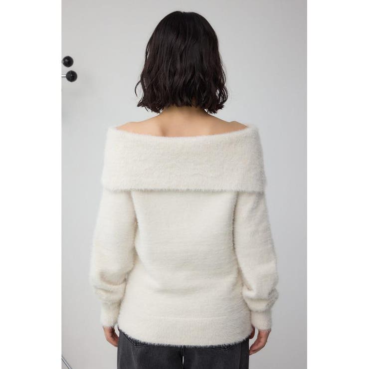 モヘヤライクオフショルダーニット | AZUL BY MOUSSY | 詳細画像7 