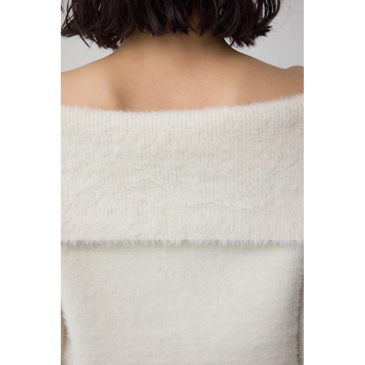 モヘヤライクオフショルダーニット[品番：AZLW0023918]｜AZUL BY