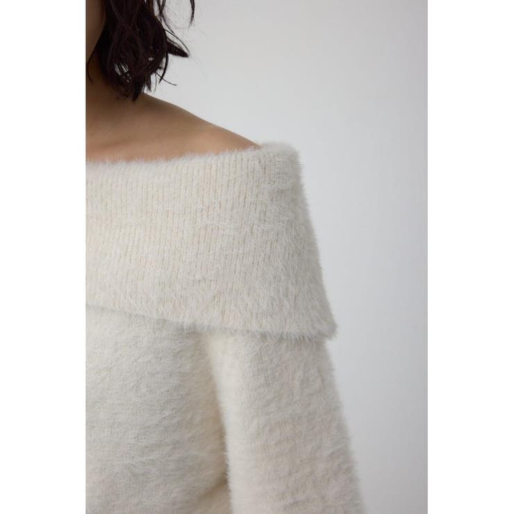 モヘヤライクオフショルダーニット | AZUL BY MOUSSY | 詳細画像10 