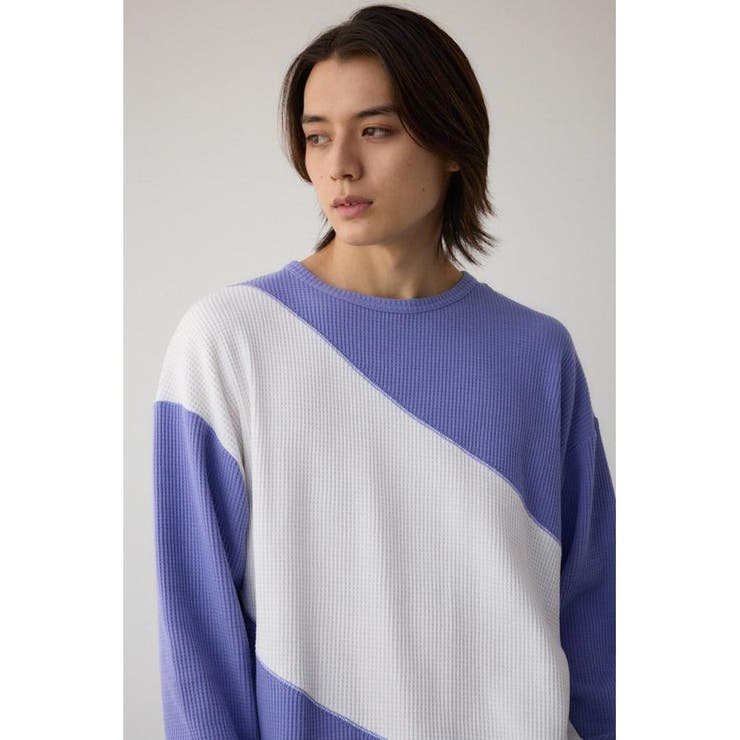 ヘビーワッフルバイカラートップス | AZUL BY MOUSSY | 詳細画像26 