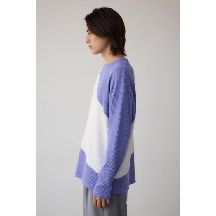 ヘビーワッフルバイカラートップス | AZUL BY MOUSSY | 詳細画像30 