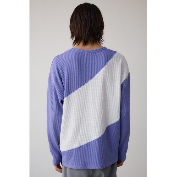 ヘビーワッフルバイカラートップス | AZUL BY MOUSSY | 詳細画像31 