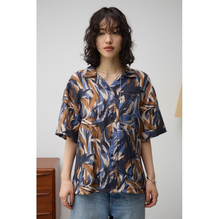 キカガクガラカイキンシャツ | AZUL BY MOUSSY | 詳細画像15 