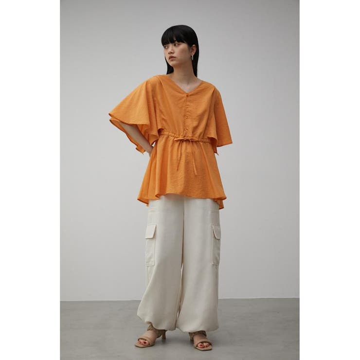 FLARE SLEEVE PEPLUM BLOUSE | AZUL BY MOUSSY | 詳細画像24 