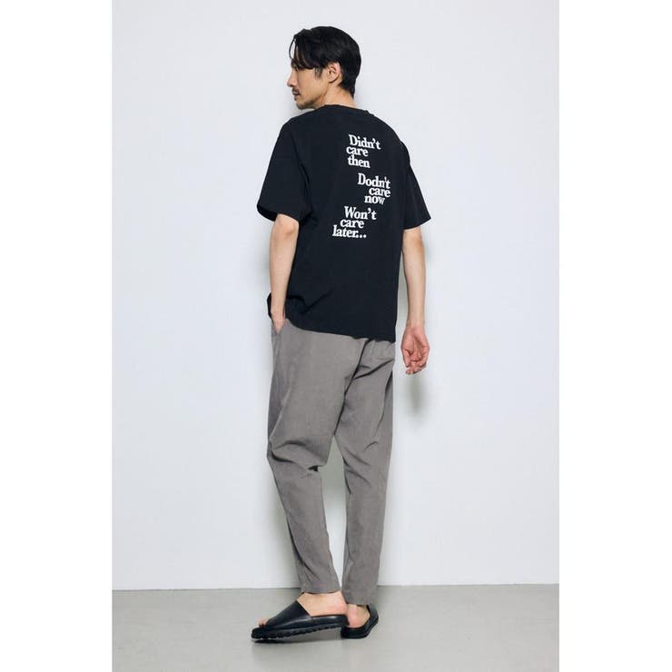 引き揃え天竺バックメッセージロゴTシャツ | AZUL BY MOUSSY | 詳細画像15 