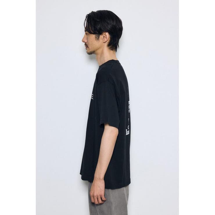 引き揃え天竺バックメッセージロゴTシャツ | AZUL BY MOUSSY | 詳細画像17 