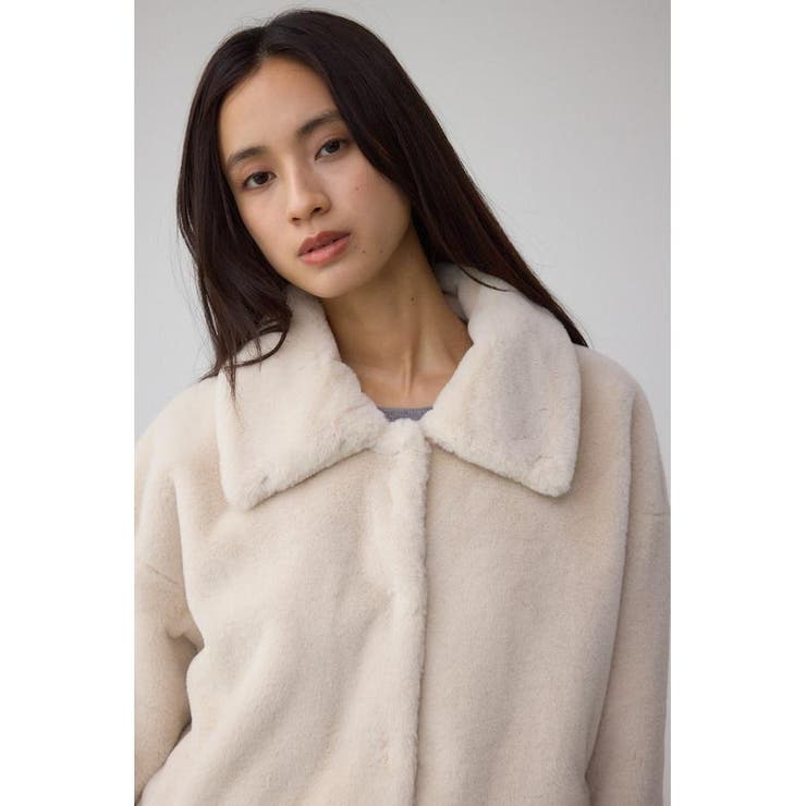 スタンド2WAYファーショートコート | AZUL BY MOUSSY | 詳細画像2 