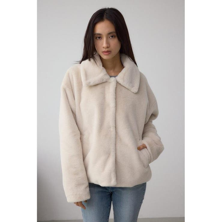 スタンド2WAYファーショートコート | AZUL BY MOUSSY | 詳細画像3 