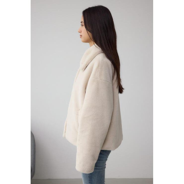 スタンド2WAYファーショートコート | AZUL BY MOUSSY | 詳細画像6 
