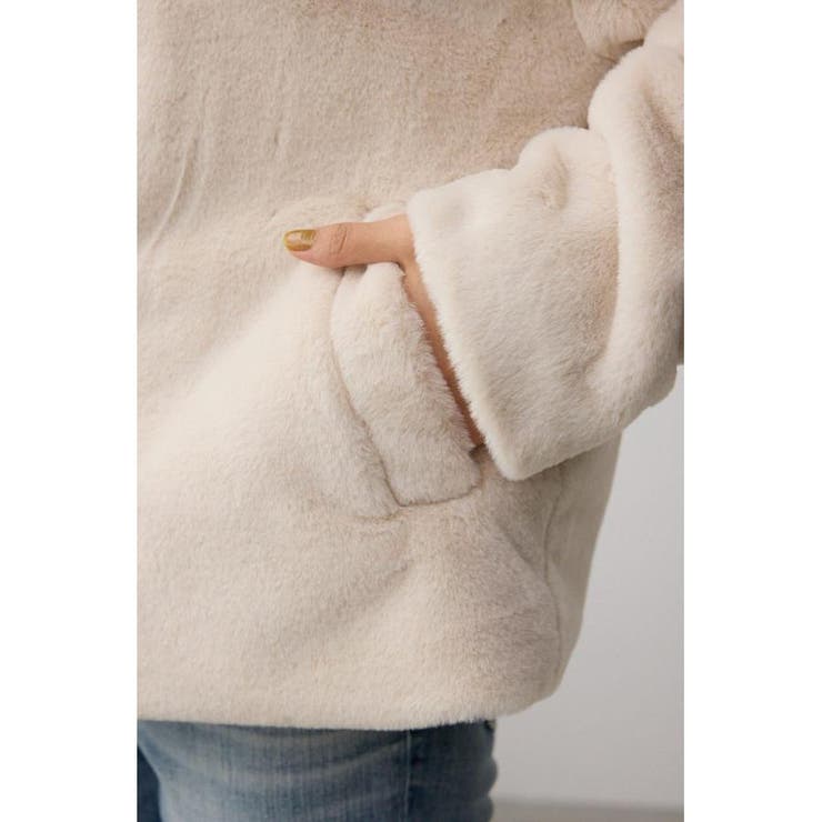 スタンド2WAYファーショートコート | AZUL BY MOUSSY | 詳細画像11 